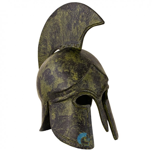  Ancient Greek Art Corinthian Helmet With Crest 22cm