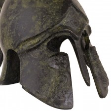 Ancient Greek Helmet with crest, depicting an owl,16cm