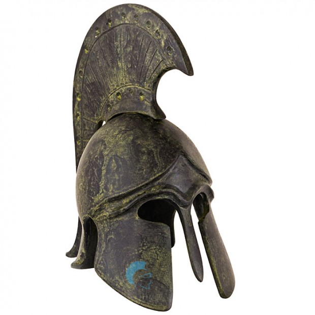 Greek Ancient Helmet with bulleted crest 14cm
