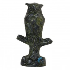 Ancient Greek Solid Owl Standing On A Branch