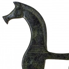 Ancient Horse Sculpture With Base, of the Geometrical Period