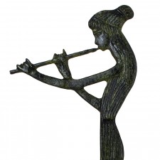 Ancient Greek woman standing playing the flute