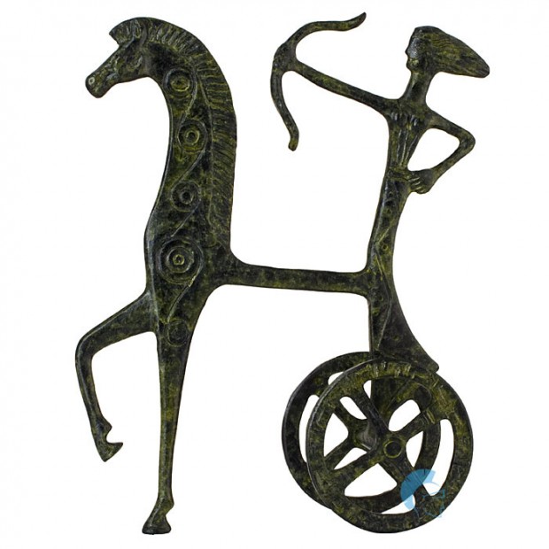 Ancient Greek Chariot Carrying Goddess Artemis