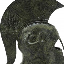 Ancient Greek Art Corinthian Helmet With Sphinx 18cm